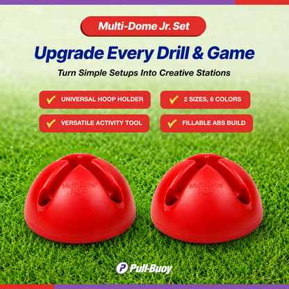 Multi-Domes "Juniors" Activity Set – Kids Obstacle Course , Ultimate Versatile Training & Game Markers (Set of 6)