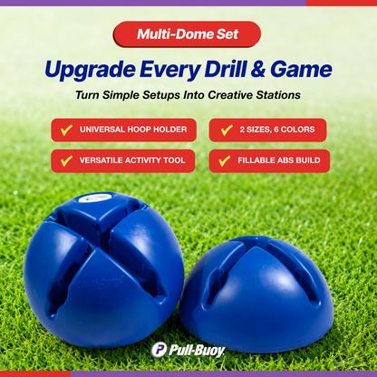 Multi-Domes Activity Set – Kids Obstacle Course, Ultimate Versatile Training & Game Markers (Set of 6)