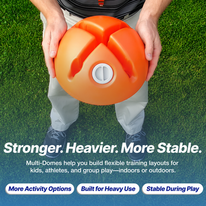 Multi-Domes Activity Set – Kids Obstacle Course, Ultimate Versatile Training & Game Markers (Set of 6)