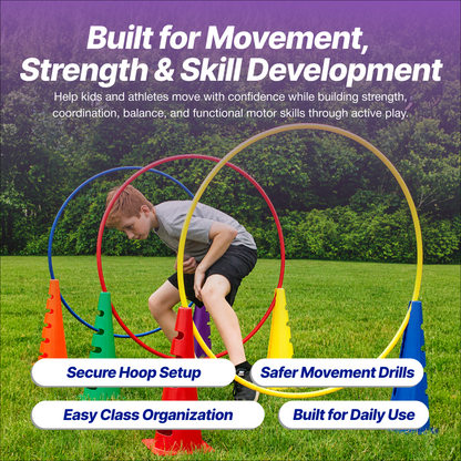 SlotCones Multi-Use Agility Cones for School PE Programs