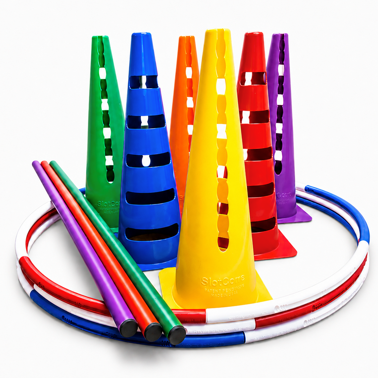 SlotCones Multi-Use Agility Cones for School PE Programs