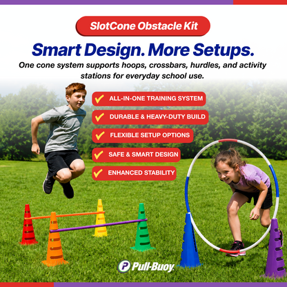 SlotCones Multi-Use Agility Cones for School PE Programs