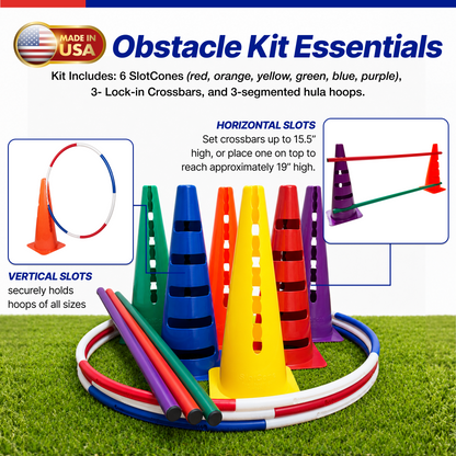 SlotCones Multi-Use Agility Cones for School PE Programs