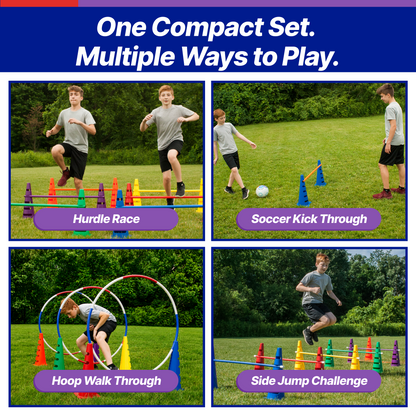 SlotCones Multi-Use Agility Cones for School PE Programs