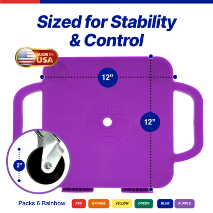 Connect-A-Scooters Board – Interlocking Team Scooter for Group Play & PE Activities