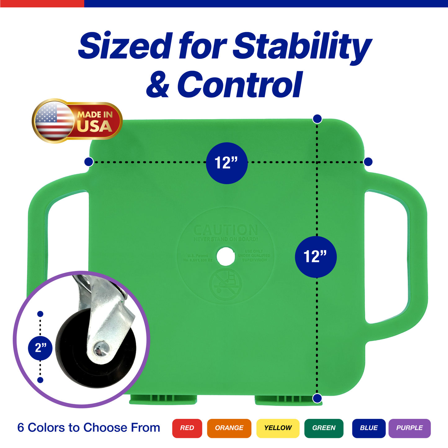 Connect-A-Scooters Board – Interlocking Team Scooter for Group Play & PE Activities