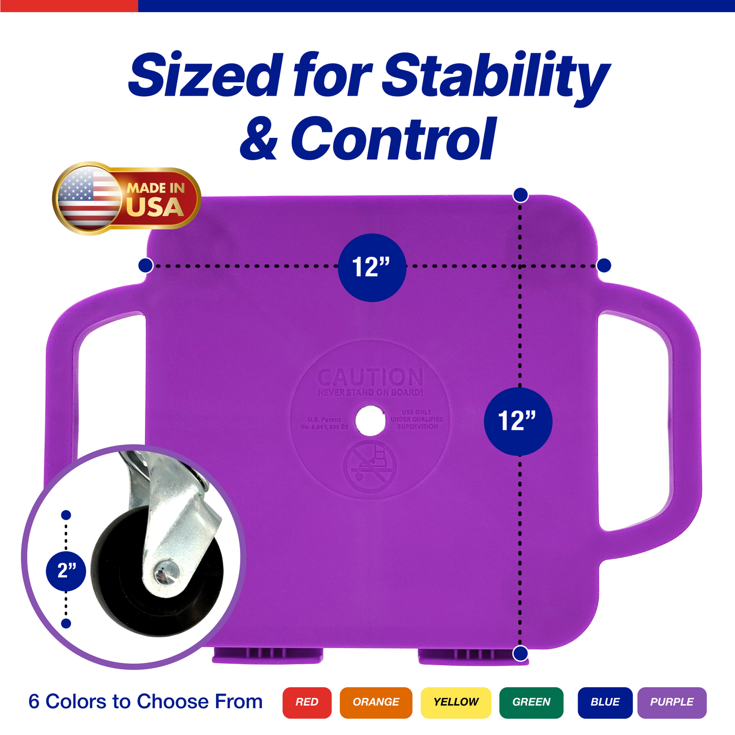 Connect-A-Scooters Board – Interlocking Team Scooter for Group Play & PE Activities