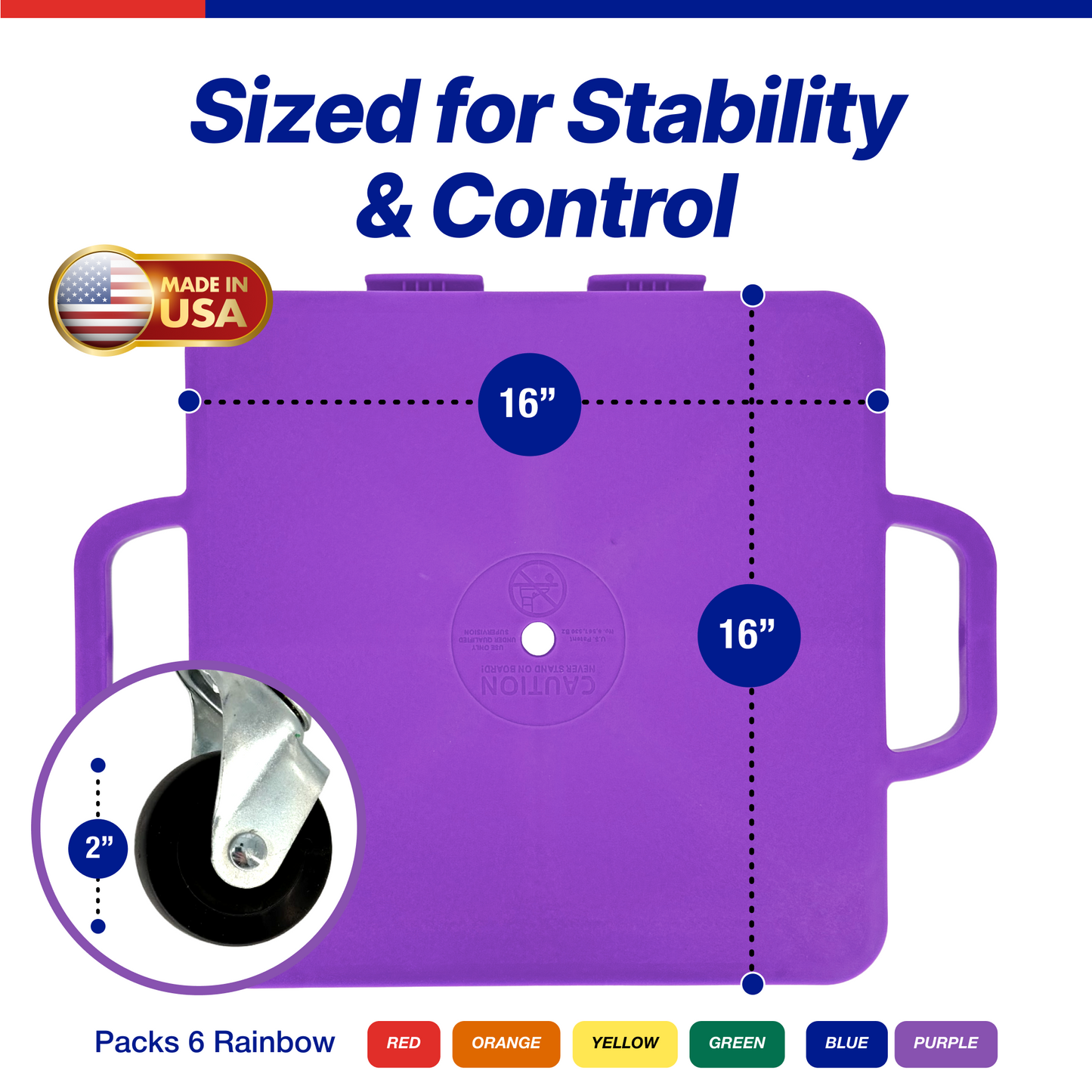 Connect-A-Scooters Board – Interlocking Team Scooter for Group Play & PE Activities