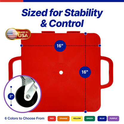 Connect-A-Scooters Board – Interlocking Team Scooter for Group Play & PE Activities