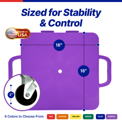 Connect-A-Scooters Board – Interlocking Team Scooter for Group Play & PE Activities