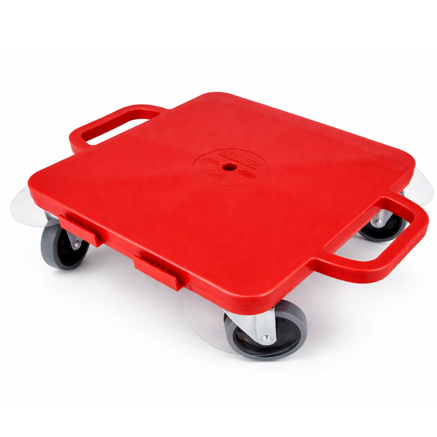 PullBuoy All-Surface Connect-A-Scooter Board for Kids – Indoor & Outdoor PE Gym Scooter, 4" Rubber Wheels, 12" & 16", Set of 6