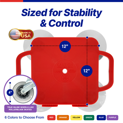Turbo Scooter-Premium Scooter Board for Kids-Indoor & Outdoor Fun with 4" Inline Wheels