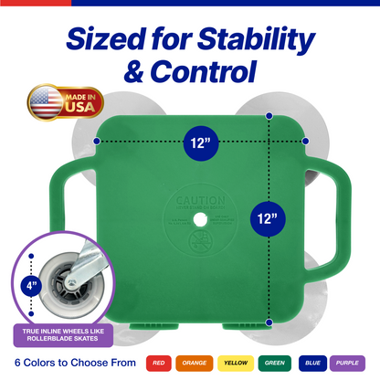Turbo Scooter-Premium Scooter Board for Kids-Indoor & Outdoor Fun with 4" Inline Wheels