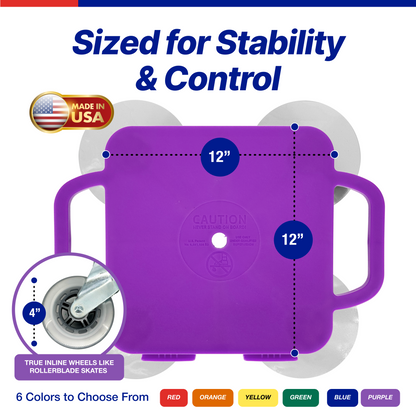 Turbo Scooter-Premium Scooter Board for Kids-Indoor & Outdoor Fun with 4" Inline Wheels