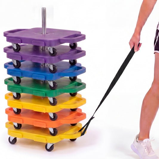 SnapStik Sports Scooter Stacker – Rolling Scooter Storage Pole for Easy Gym & School Organization