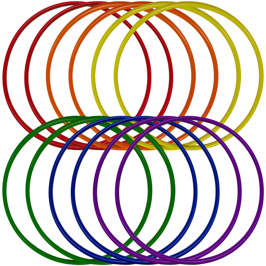 Hula Hoops and Hoop Storage for School PE Programs