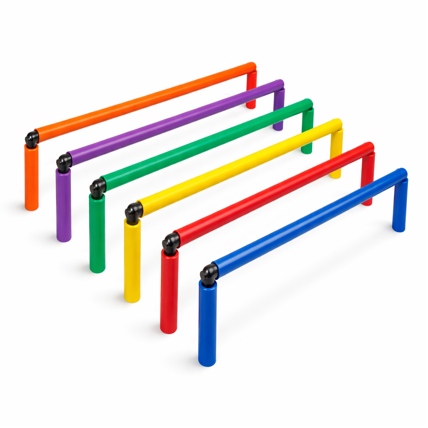 Drop-In Cone Crossbar – 40” Wide Training Hurdle Bar for Speed & Agility Drills (Set of 6)