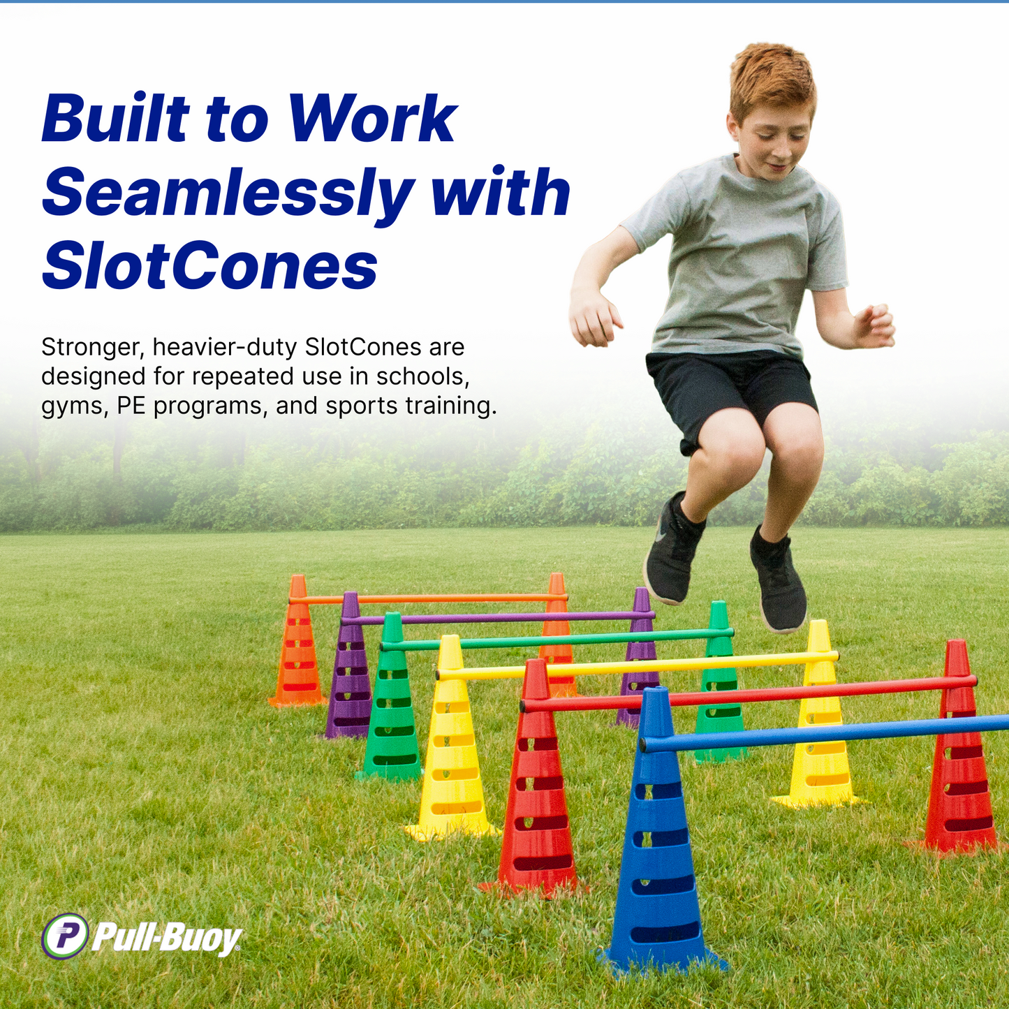 SlotCones Multi-Use Agility Cones for School PE Programs