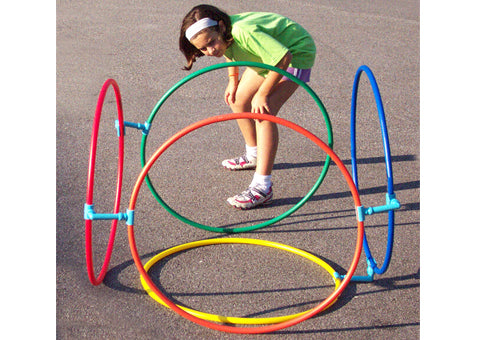 HoopKlipperz -  Hula Hoop Connector Clips Adjustable Hoop & Wand Connectors Set, Multi-Use PE Training Clips with Rotating Grip Design