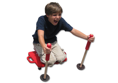 Mushroom Paddles Set of 6 - Scooter Board Hand Paddles, Gym Class, PE Equipment, Kids Coordination & Upper Body Training