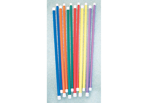 No-Kink Wands Speed Agility Poles – Flexible Agility Training Sticks, Durable & Lightweight Multi-Color Set (12 Pack)