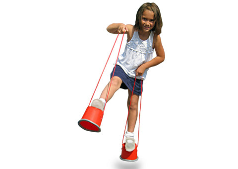 Step n’ Stilts Rainbow Set – Wide Base Kids Balance Stilts for Stable & Active Play, Bucket Walking Stilts For Kids